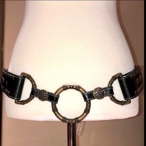 Italian Leather and Solid Brass Belt